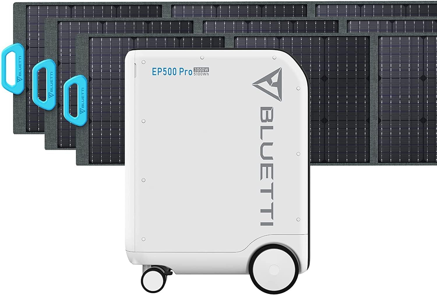 BLUETTI Générateur solaire EP500PRO avec 3 panneaux solaires